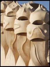 Digital photo titled casa-mila-roof-vertical-guys