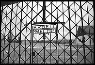 Arbeit Macht Frei.  Gate to Dachau Concentration Camp, just outside Munich, Germany