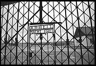 Arbeit Macht Frei.  Gate to Dachau Concentration Camp, just outside Munich, Germany