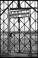 Arbeit Macht Frei.  Gate to Dachau Concentration Camp, just outside Munich, Germany