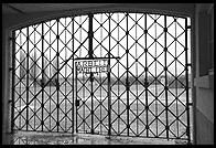 Arbeit Macht Frei.  Gate to Dachau Concentration Camp, just outside Munich, Germany
