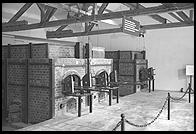 Ovens in Krematorium.  Dachau Concentration Camp.  Just outside Munich, Germany