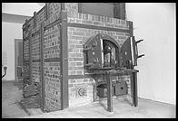 Ovens in Krematorium.  Dachau Concentration Camp.  Just outside Munich, Germany