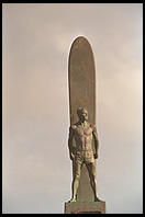 Surfer statue. Santa Cruz, California