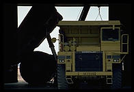Mining Trucks.  Caterpillar Arizona Proving Grounds