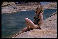 Rebecca at Lake Powell.
