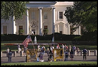 The White House. Washington, D.C. This photo was made shortly after Bill Clinton closed Pennsylvania Avenue to traffic by commoners