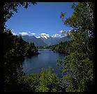 Lake Matheson (with Mt. Cook in background).  South Island, New Zealand.