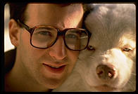 Philip Greenspun and George.  Melrose.  1987.  Photo: Henry Wu.