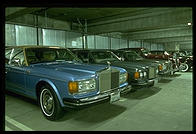 Rolls Royces. Getty Center underground garage. Los Angeles, California.