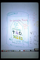 Advertisement for Stone Dozer malt liquor, enhanced with THC.  Demonstration of the power when MIT graduate students collaborate