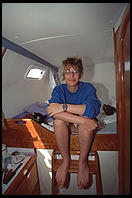 Chicca inside the Diane.