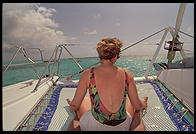 On the deck of the Diane.  Caribbean.