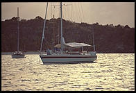 Expensive boat.  Caribbean.