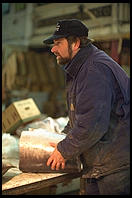 Fulton Fish Market.  Manhattan 1994 (pre burning).