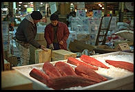 Fulton Fish Market.  Manhattan 1994 (pre burning).