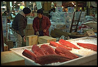 Fulton Fish Market.  Manhattan 1994 (pre burning).