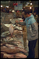 Fulton Fish Market.  Manhattan 1994 (pre burning).