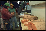 Fulton Fish Market.  Manhattan 1994 (pre burning).