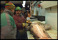 The Saw.  Fulton Fish Market.  Manhattan 1994 (pre burning).
