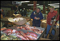 Fulton Fish Market.  Manhattan 1994 (pre burning).