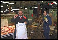 Fulton Fish Market.  Manhattan 1994 (pre burning).