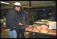 Fulton Fish Market.  Manhattan 1994 (pre burning).