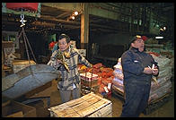 Fulton Fish Market.  Manhattan 1994 (pre burning).