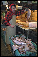 Fulton Fish Market.  Manhattan 1994 (pre burning).
