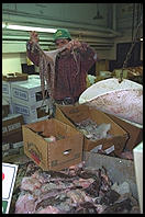 Fulton Fish Market.  Manhattan 1994 (pre burning).