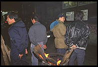 Fulton Fish Market.  Manhattan 1994 (pre burning).