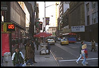 New York City.  From inside a city bus.