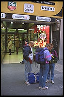 New York City.  From inside a city bus.