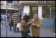 New York City.  From inside a city bus.