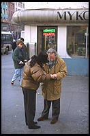 New York City.  From inside a city bus.