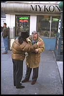 New York City.  From inside a city bus.