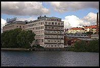 View from the steamboat Prins Carl Philip in Stockholm's harbor