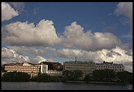 View from the steamboat Prins Carl Philip in Stockholm's harbor