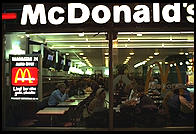 Big McDonalds across the street from the Royal Viking Hotel in Stockholm