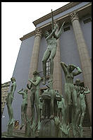 A statue, Orpheus by Carl Milles, in central Stockholm