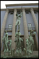 A statue, Orphaeus by Carl Milles, in central Stockholm