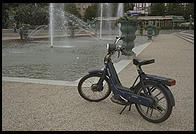 A moped in Stockholm