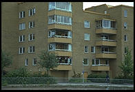 Shore of Lake Malaren from the steamer S.S. Drottningholm.  Stockholm, Sweden
