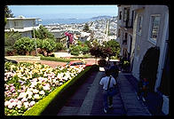 Top of Lombard Street, San Francisco, California.
