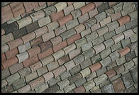 Roof tiles in Rome, near the Campo de Fiori