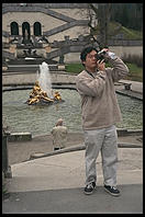 Fountain in front of Linderhof.  Where Bavaria's King Ludwig II lived.