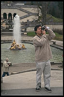 Fountain in front of Linderhof.  Where Bavaria's King Ludwig II lived.