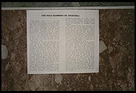The Santa Bambino inside Santa Maria in Aracoeli, atop Rome's Capitol hill. A 15th-century Franciscan monk carved this olive-wood figure of the Christ Child. A sign explains that he lacked paint to decorate the idol so a saint came down and finished it for him. While being transported on a boat, the Bambino was washed overboard but miraculously arrived at its intended destination on its own. The idol is richly attired in fine fabrics and jewels, gifts from people who have been helped by its powers. Sometimes the Bambino is carried to the beds of the gravely ill. If it can help the sick person, the wooden lips turn purple. If not, the lips turn pale.