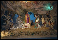 A creche inside Santa Maria in Aracoeli, atop Rome's Capitol hill