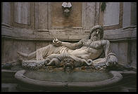 Walking into the Palazzo Nuovo, one of the Capitoline Museums in Rome